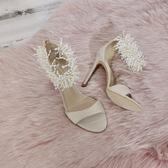 Sam Edelman Gillie Heeled Sandal Sand 8 New - Picture 7 of 13